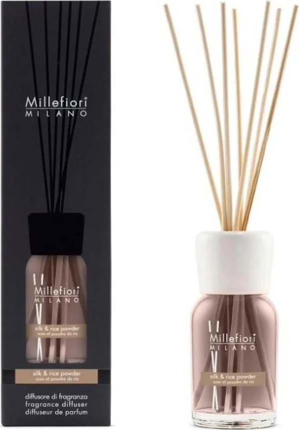 Διαχυτής αρωμάτων Grupa Zachodnia MM MILLEFIORI MILANO, 100 ml, Silk & Rice Powder
