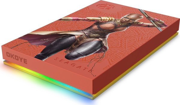 Dysk zewnetrzny HDD Seagate FireCuda Gaming HDD - Okoye Special Edition 2TB Pomaranczowy (STLX2000403)