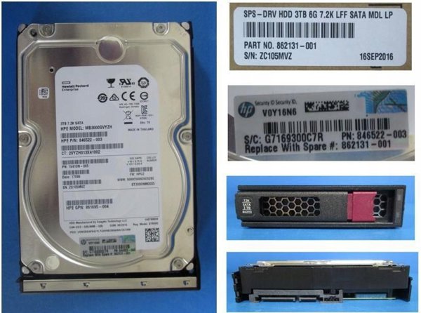 Dysk HP DRV HDD 3TB 6G 7.2K LFF SATA