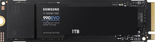 Samsung SSD 990 EVO 1TB M.2 2280 PCI-E x4 Gen4 NVMe (MZ-V9E1T0BW)