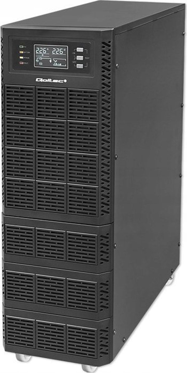 Dysan Zasilacz awaryjny UPS Qoltec 10kVA | 10000W | Power Factor 1.0 | LCD | EPO | USB | On-line