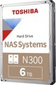 6TB Toshiba N300 HDWG760EZSTA 7200RPM 512MB λιανική