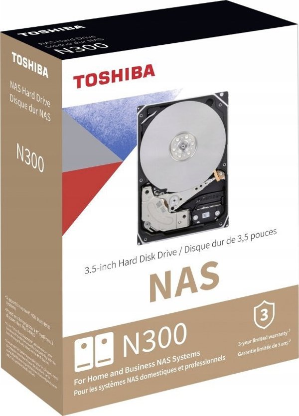 6TB Toshiba N300 HDWG760EZSTA 7200RPM 512MB λιανική