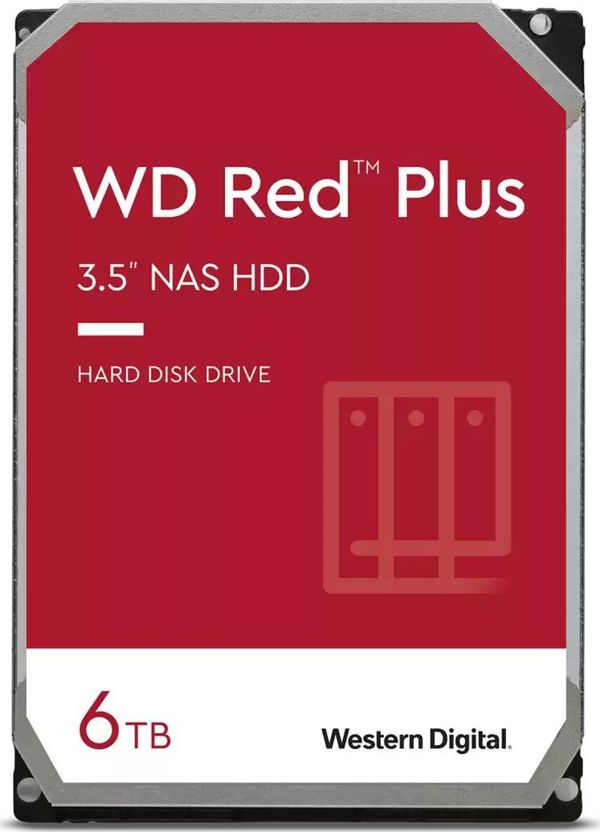Dysk serwerowy WD Red Plus 6TB 3.5'' SATA III (6 Gb/s)  (WDBAVV0060HNC-WRSN)