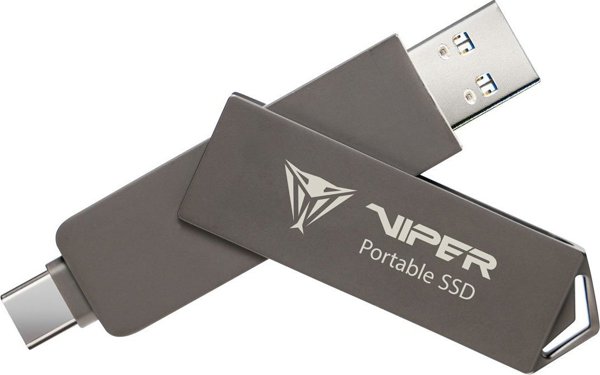 Εξωτερικός SSD Patriot PVP30 Duo Compact 2TB Μαύρος (PVP302TB28UDG)