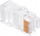 Βύσμα RJ45 Cat5e UTP 8P8C για Καλώδιο Δικτύου (Drut) - Συσκευασία 100 τεμαχίων