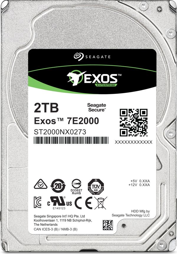 Dysk serwerowy Seagate Exos E 7E2000 2TB 2.5'' SAS-3 (12Gb/s)  (ST2000NX0273)
