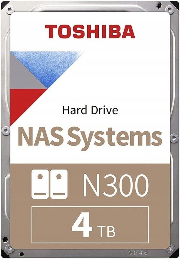 Dysk serwerowy Toshiba N300 (bulk) 4TB 3.5'' SATA III (6 Gb/s)  (MN10ADA400ES)