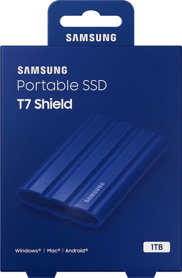 Εξωτερικός δίσκος SSD Samsung T7 Shield 1TB Μπλε (MU-PE1T0R/EU)