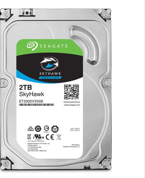 Dysk serwerowy Seagate SkyHawk 2TB 3.5'' SATA III (6 Gb/s)  (ST2000VX008)