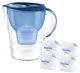 Brita Κανάτα Φιλτραρίσματος Νερού Marella+ 2.4l Μπλε με 4 Ανταλλακτικά MaxtraPro
