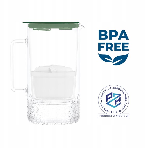 Dzbanek Wessper D4 BOROSILICATE MINI futureflow™ Aquamax (WES208-FF-GE)