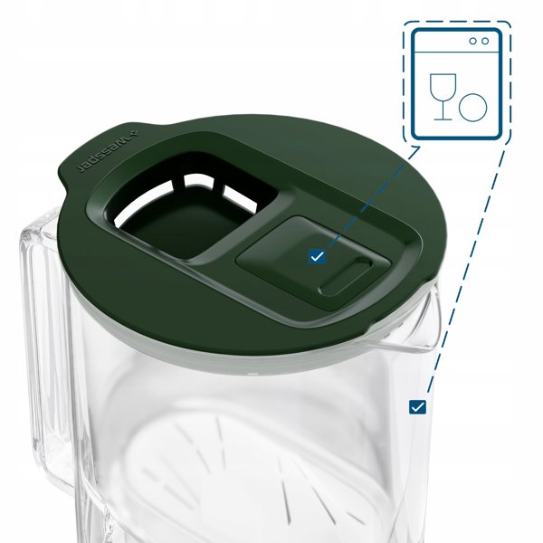 Dzbanek Wessper D4 BOROSILICATE MINI futureflow™ Aquamax (WES208-FF-GE)