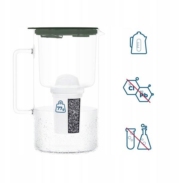 Dzbanek Wessper D4 BOROSILICATE MINI futureflow™ Aquaclassic (WES209-FF-GE)