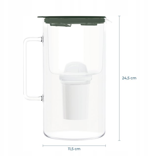 Dzbanek Wessper D4 BOROSILICATE MINI futureflow™ Aquaclassic (WES209-FF-GE)