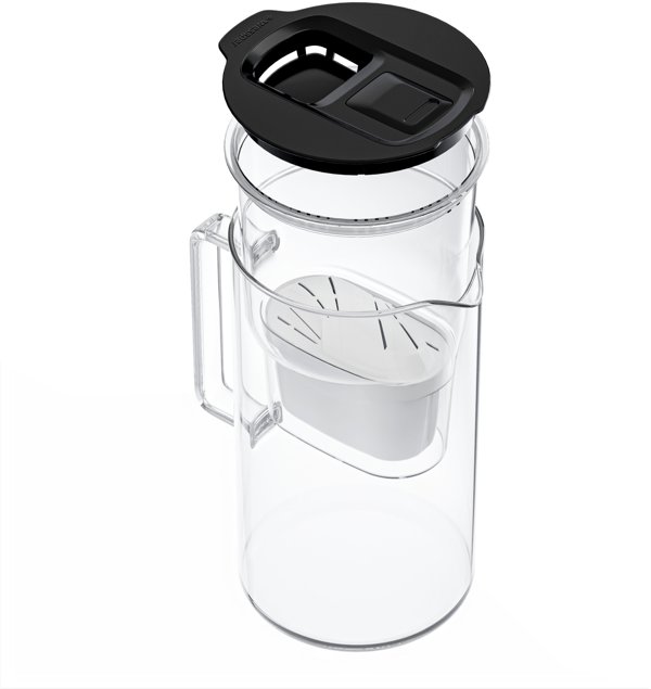 Dzbanek Wessper D4 BOROSILICATE MINI futureflow™ Aquamax (WES208-FF-BK)