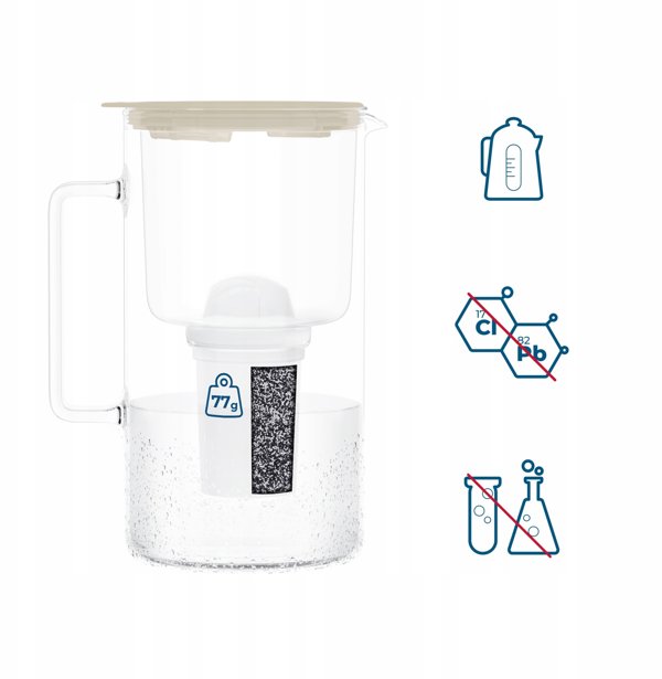 Dzbanek Wessper D4 BOROSILICATE MINI futureflow™ Aquaclassic (WES209-FF-BG)