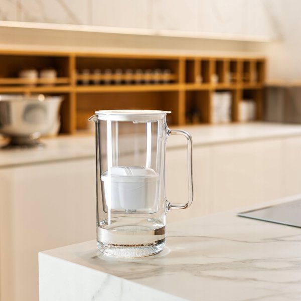Dzbanek Wessper D4 BOROSILICATE MINI futureflow™ Aquamax (WES208-FF-WH)
