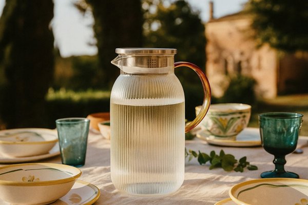 Γυάλινη Τσαγιέρα POKO 1,5 L, Διαφανές Γυάλινο Σκεύος για Τσάι