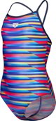 Παιδικό Μαγιό GIRL'S ARENA RACING STRIPE SWIMSUIT LIGH
