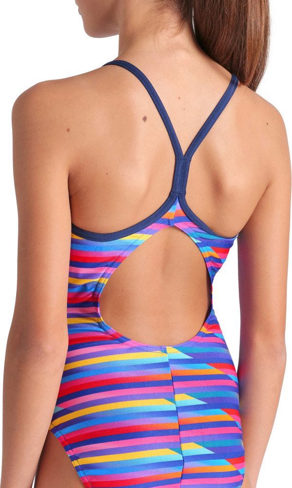 Παιδικό Μαγιό GIRL'S ARENA RACING STRIPE SWIMSUIT LIGH
