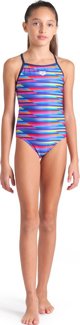 Παιδικό Μαγιό GIRL'S ARENA RACING STRIPE SWIMSUIT LIGH