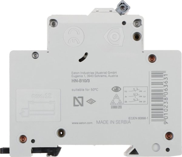 Διακόπτης Υπερέντασης Eaton HN-B10/3 Τριφασικός 10A Τύπος B