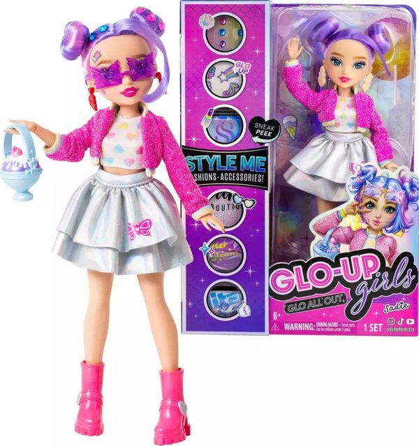 Eaton GLO UP GIRLS κούκλα με αξεσουάρ Sadie, 2η σειρά, 83012