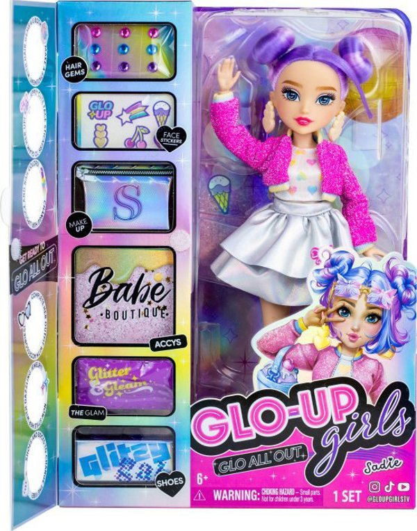 Eaton GLO UP GIRLS κούκλα με αξεσουάρ Sadie, 2η σειρά, 83012