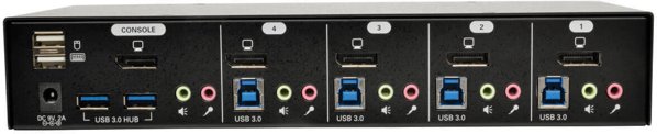 Eaton 4-Port DisplayPort KVM Switch with Audio