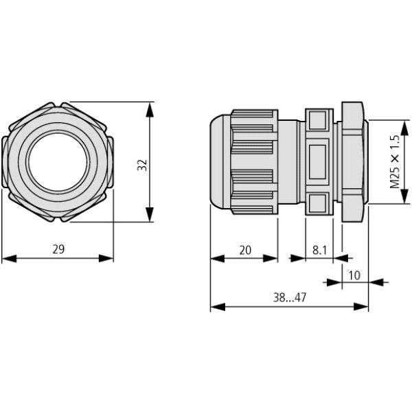 Eaton Dlawik kablowy V-M25 - 206911