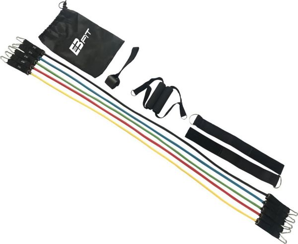 Eb Fit Σετ 5 Λάστιχα Αντίστασης για Γυμναστική & CrossFit, Πολύχρωμο