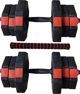 Eb Fit Σετ Αλτήρες 2 σε 1 με Μπάρα 20kg (2 x 10kg) Ασφαλτικά Βάρη Γυμναστικής