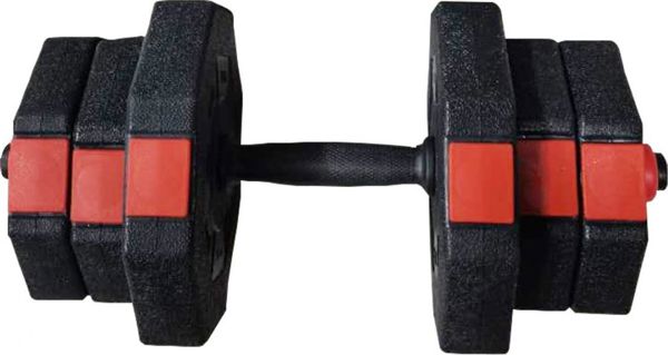 Eb Fit Σετ Αλτήρες 2 σε 1 με Μπάρα 20kg (2 x 10kg) Ασφαλτικά Βάρη Γυμναστικής