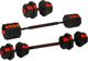 Eb Fit Σετ Αλτήρες 2 σε 1 με Μπάρα 20kg (2 x 10kg) Ασφαλτικά Βάρη Γυμναστικής