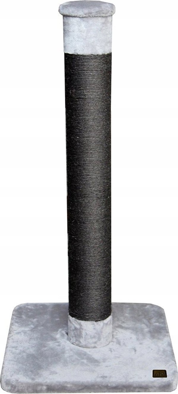 Ονυχοδρόμιο Γάτας EBI Στύλος 55x55x115cm, Φυσικό Σιζάλ, Ανοιχτό Γκρι