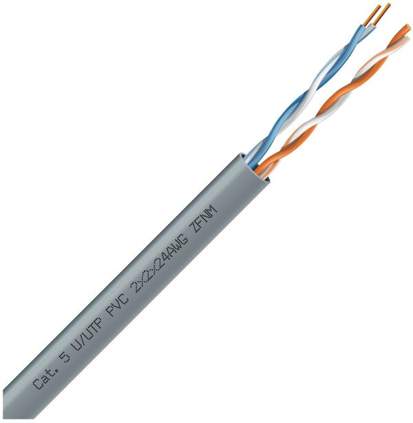 Καλώδιο Δικτύου ECG LAN UTP Cat 5e, Εσωτερικού Χώρου, PVC, Eca, 305m