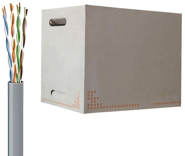 Καλώδιο Δικτύου ECG LAN UTP Cat 5e, Εσωτερικού Χώρου, PVC, Eca, 305m