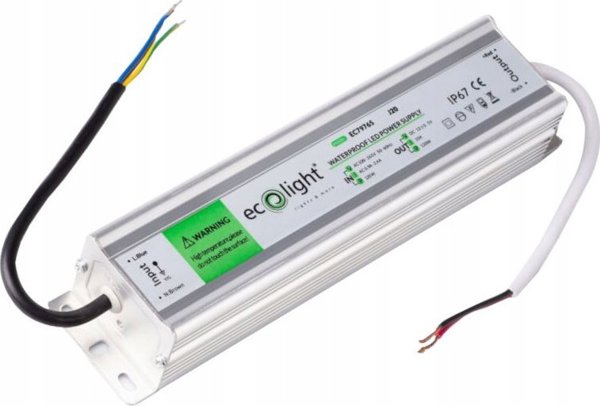 ECOLIGHT2 Τροφοδοτικό LED 120W, EC79765, 12V, Μετασχηματιστής Τάσης για LED Ταινίες
