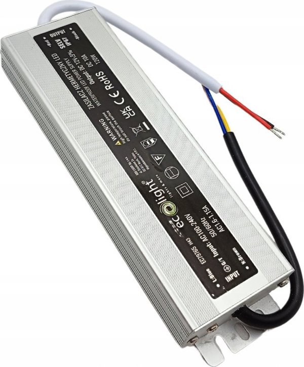 ECOLIGHT2 Τροφοδοτικό LED 120W, EC79765, 12V, Μετασχηματιστής Τάσης για LED Ταινίες