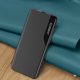 Θήκη Eco Leather View Case για Samsung Galaxy S24 FE με καπάκι και βάση - μαύρο