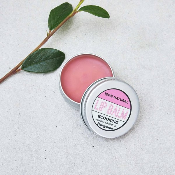 Ecooking, Ecooking, Βιολογικό Έλαιο Argan, Ενυδατικό, Lip Balm, Ρόδι, 15 ml Για Γυναίκες
