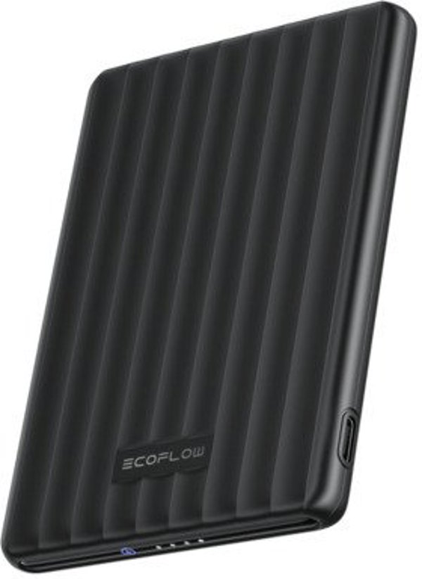 EcoFlow RAPID Mag (5000 mAh, 20 W, Qi1) – Magnetisk powerbank - Sort
