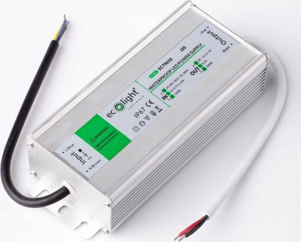 ECOLIGHT2 EC79610 Τροφοδοτικό LED 100W Στεγανό IP67 Λευκό