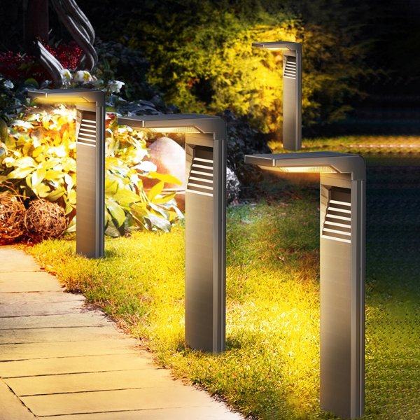 ECOLIGHT2 Ecolight SSO-2 EC20113 ηλιακός εξωτερικός στύλος κήπου 1x2W LED 4000K IP65 μαύρος