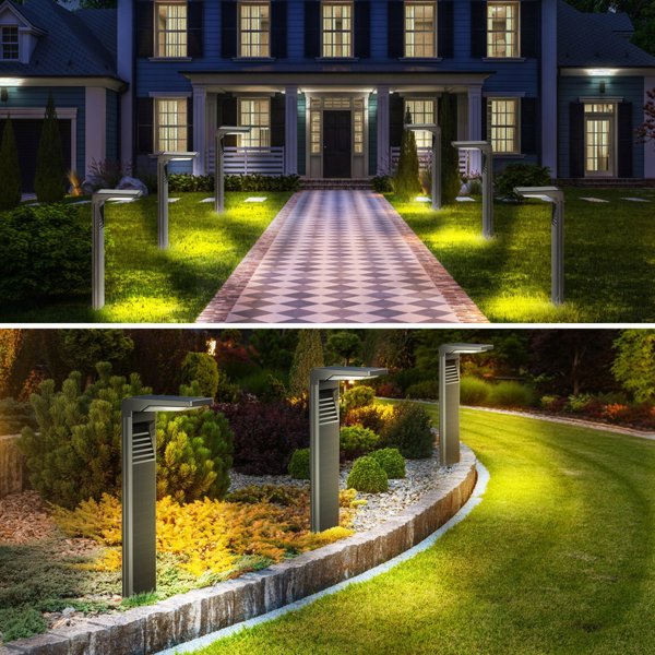ECOLIGHT2 Ecolight SSO-2 EC20113 ηλιακός εξωτερικός στύλος κήπου 1x2W LED 4000K IP65 μαύρος