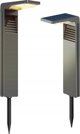 ECOLIGHT2 Ecolight SSO-2 EC20113 ηλιακός εξωτερικός στύλος κήπου 1x2W LED 4000K IP65 μαύρος