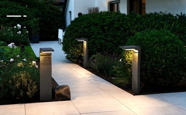 ECOLIGHT2 Ecolight SSO-2 EC20113 ηλιακός εξωτερικός στύλος κήπου 1x2W LED 4000K IP65 μαύρος