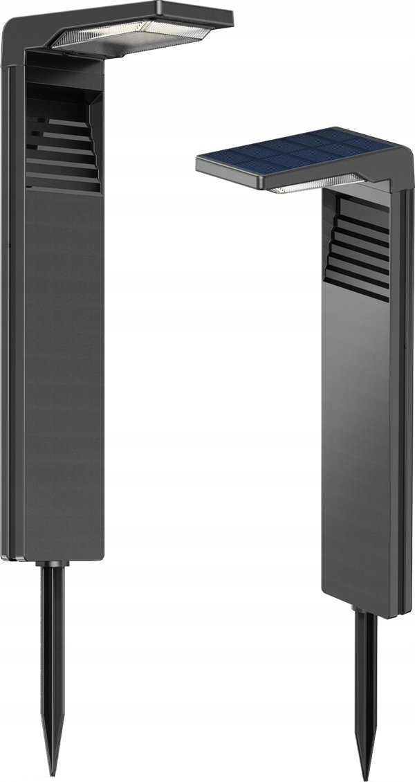 ECOLIGHT2 Ecolight SSO-2 EC20113 ηλιακός εξωτερικός στύλος κήπου 1x2W LED 4000K IP65 μαύρος