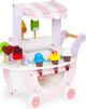 Ecotoys Ξύλινο καροτσάκι παγωτατζίδικου για παιδιά κατάστημα 12 τεμ
